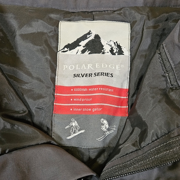 Polar Edge Mens Snow Pants, Dark Grey, Size Medium - Picture 10 of 15
